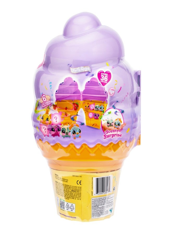 Cookeez Makery علبة تجميع آيس كريم كوكيز ميكري يوم يومز، علبة آيس كريم عملاقة تتسع لـ 36 آيس كريم يومز! تتضمن 6 دمى قطيفة حصرية بالإضافة إلى ورقة ملصقات ممتعة للتزيين واللعب والعرض والتخزين - Image 2